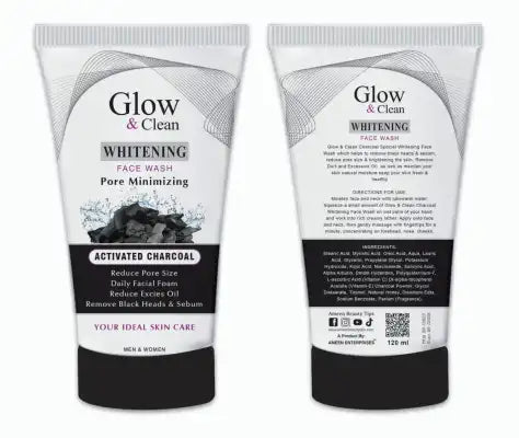 Glow & Clean Glow Clean Charcoal Whitening Black Heads Remover Face Wash