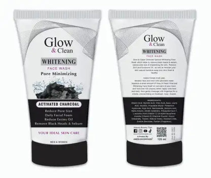 Glow & Clean Glow Clean Charcoal Whitening Black Heads Remover Face Wash