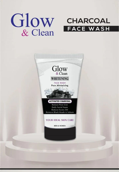 Glow & Clean Glow Clean Charcoal Whitening Black Heads Remover Face Wash